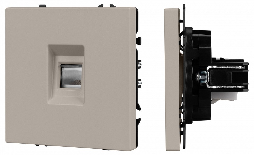 Розетка ethernet rj-45 и со шторками, Без рамки arlight sct-nobe 059438