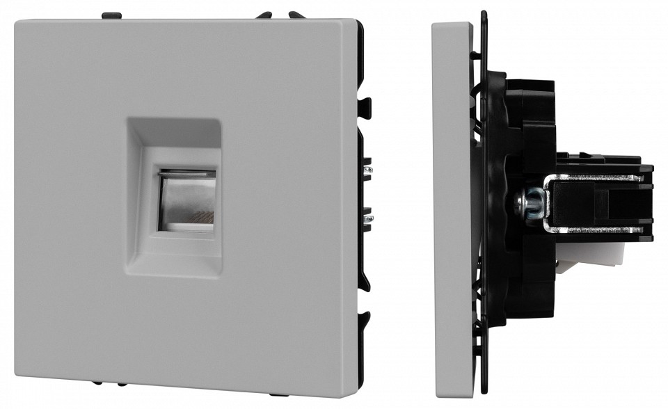 Розетка ethernet rj-45 и со шторками, Без рамки arlight sct-nobe 059439