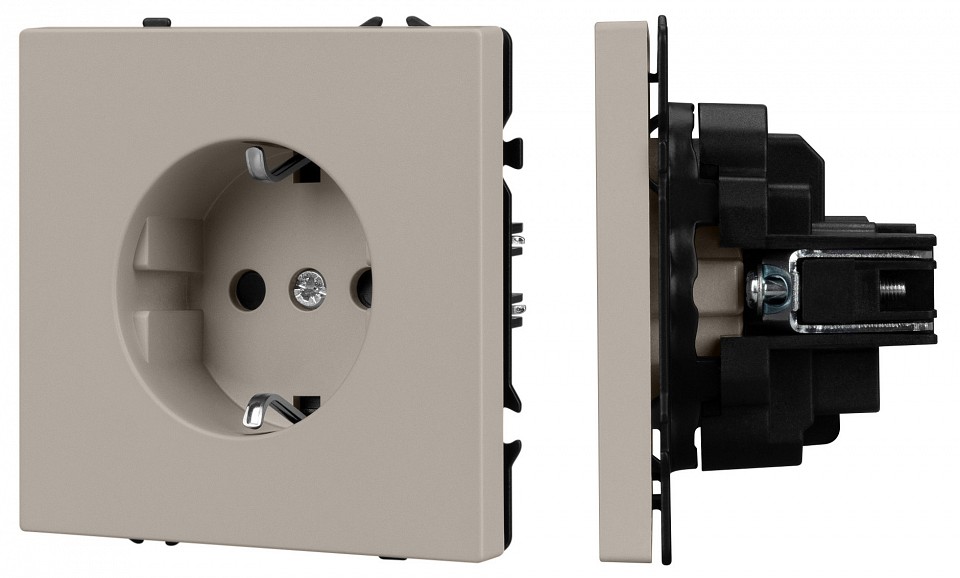 Розетка с заземлением, Без рамки arlight sct-nobe 059452