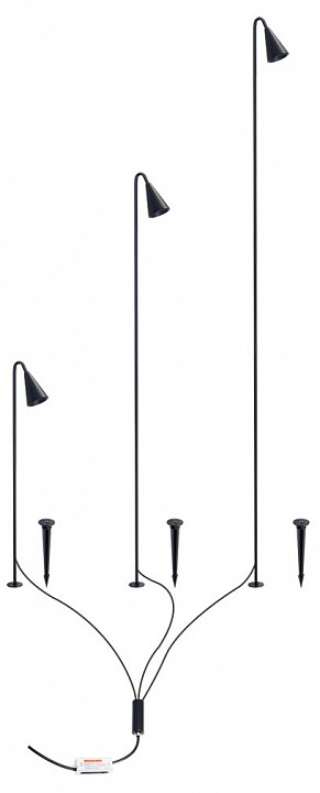 Наземный низкий светильник arte lamp muliphein a1084pa-3bk