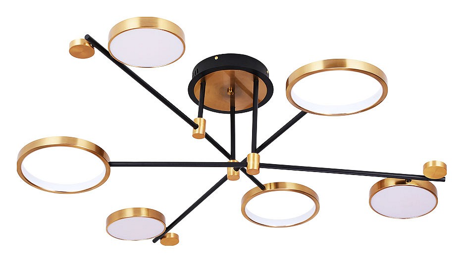 Люстра на штанге arte lamp holly a1364pl-6pb