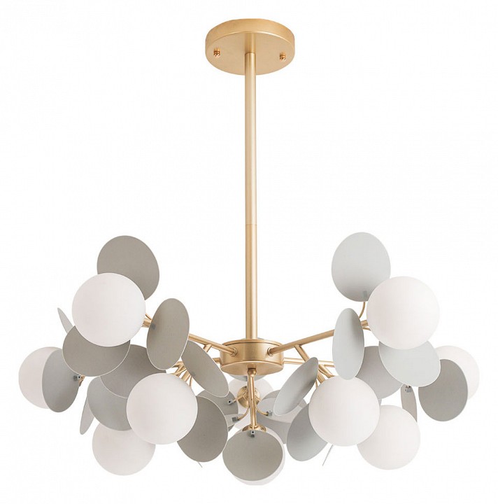 Люстра на штанге arte lamp peacock a1369sp-10gy