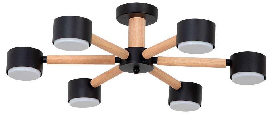 Потолочная люстра arte lamp tenda a1624pl-6bk