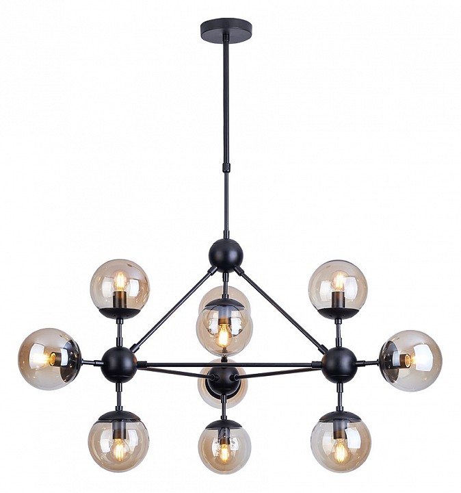 Люстра на штанге arte lamp bolla a1664sp-10bk