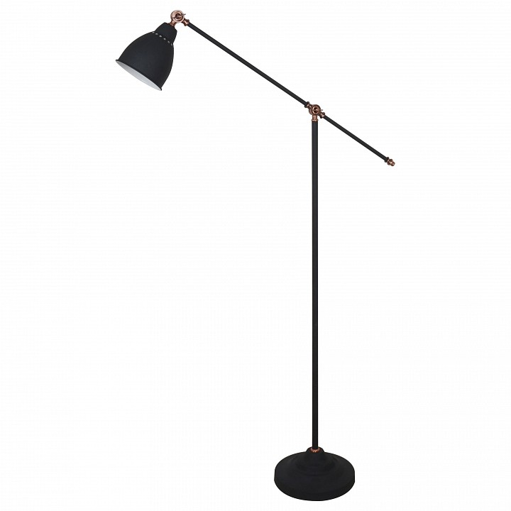 Торшер arte lamp braccio a2054pn-1bk