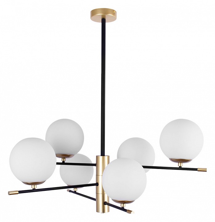 Люстра на штанге arte lamp arkab a2225lm-6bk