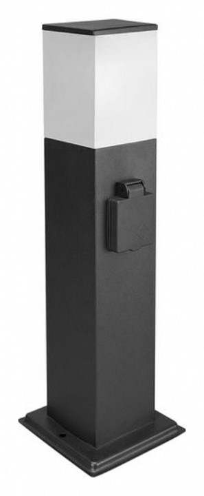 Наземный низкий светильник arte lamp plate a3711pa-1bk