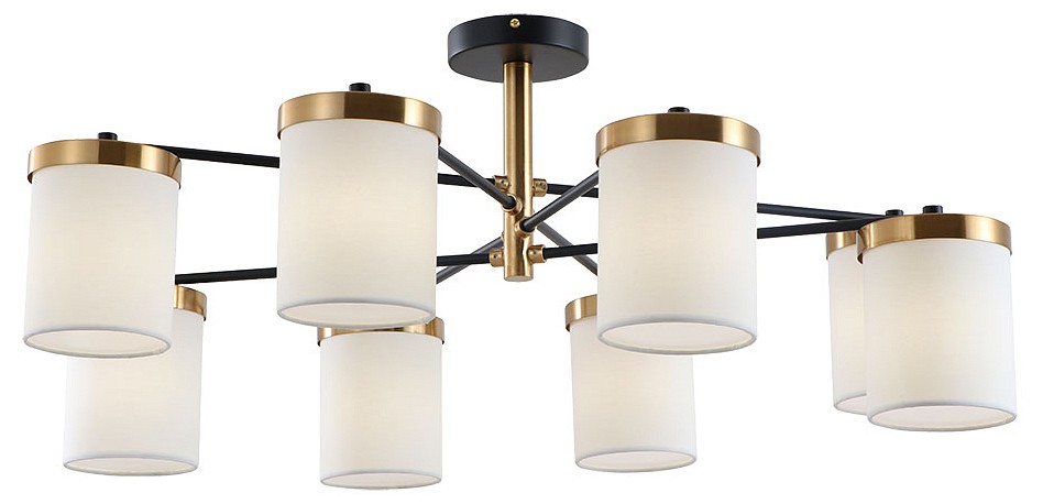 Люстра на штанге arte lamp modello a4099pl-8bk