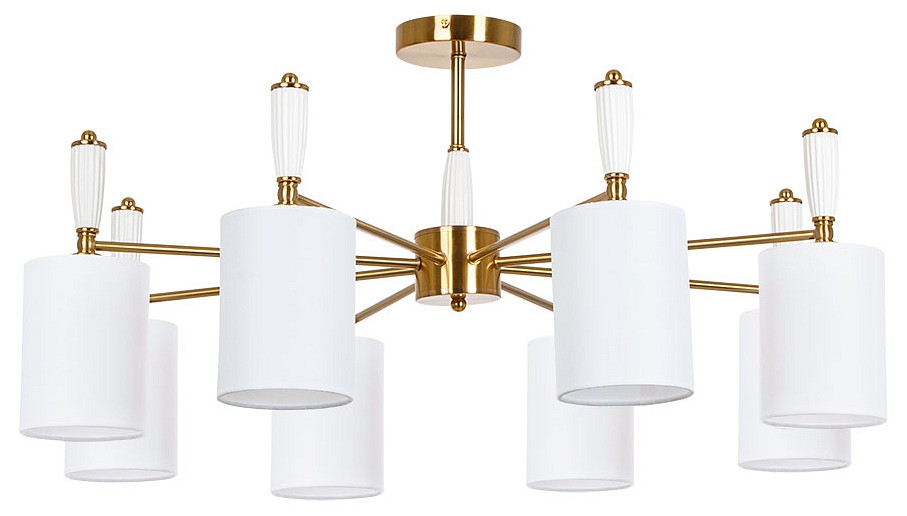 Люстра на штанге arte lamp waverley a4102pl-8pb