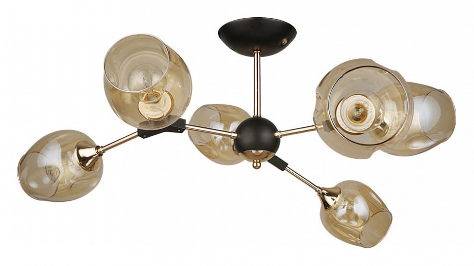 Люстра на штанге arte lamp seppia a4211pl-6bk