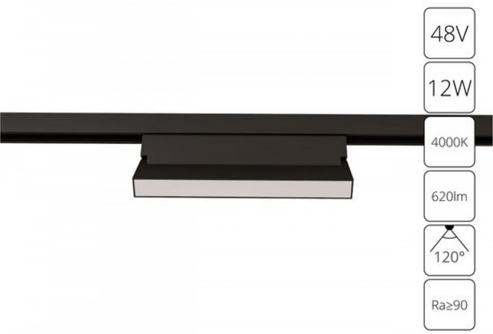 Накладной светильник arte lamp linea a4669pl-1bk