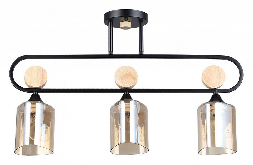 Светильник на штанге arte lamp glamore a5076pl-3bk