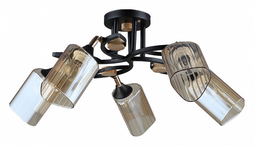 Люстра на штанге arte lamp glamore a5076pl-5bk