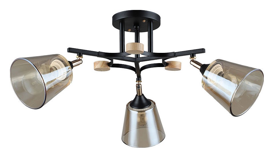 Люстра на штанге arte lamp glassy a5078pl-3bk