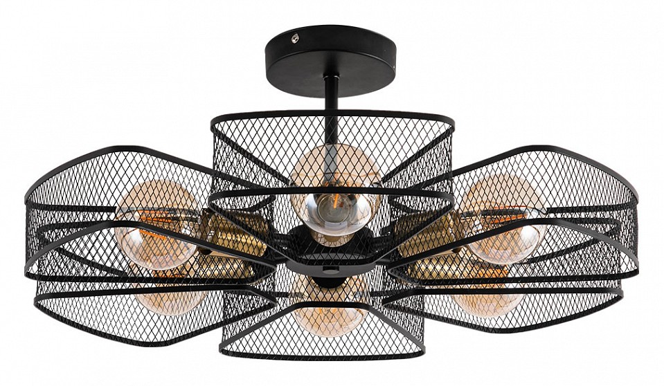 Люстра на штанге arte lamp maasym a7044pl-6bk