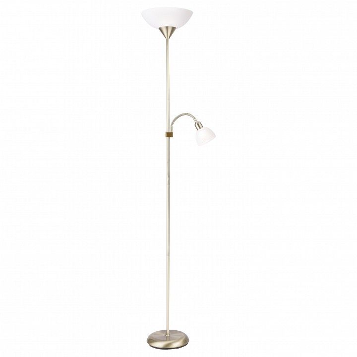 Торшер с подсветкой arte lamp duetto a9569pn-2ab
