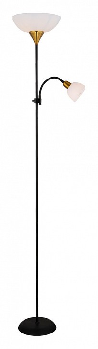 Торшер с подсветкой arte lamp duetto a9569pn-2bk