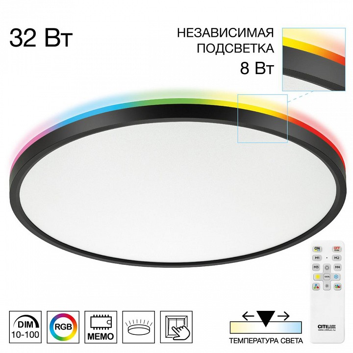 Накладной светильник citilux norma cl749401