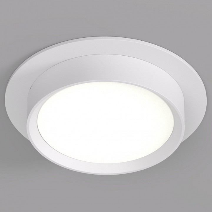 Встраиваемый светильник denkirs flat dk2090-wh