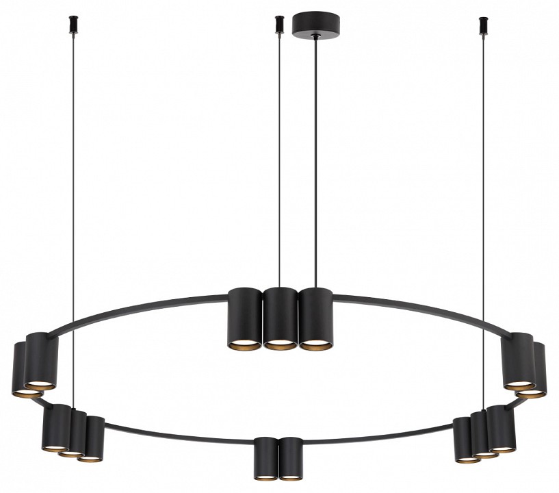 Подвесная люстра denkirs orbit dk4067-bk