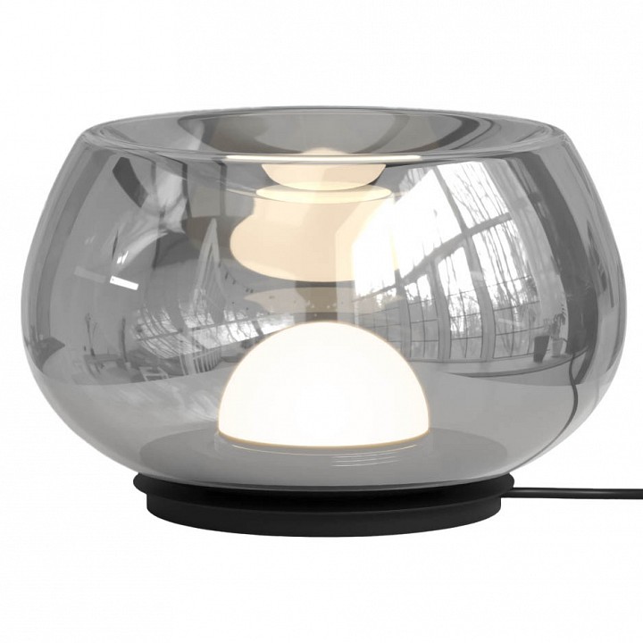 Настольная лампа декоративная denkirs floa dk6747-bk+sm