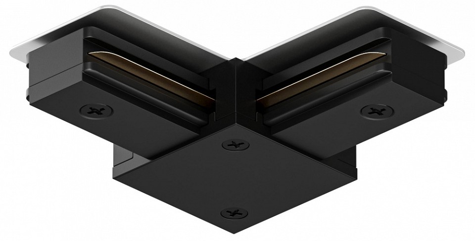 Соединитель угловой l-образный для треков denkirs dk track black tr1102-bk