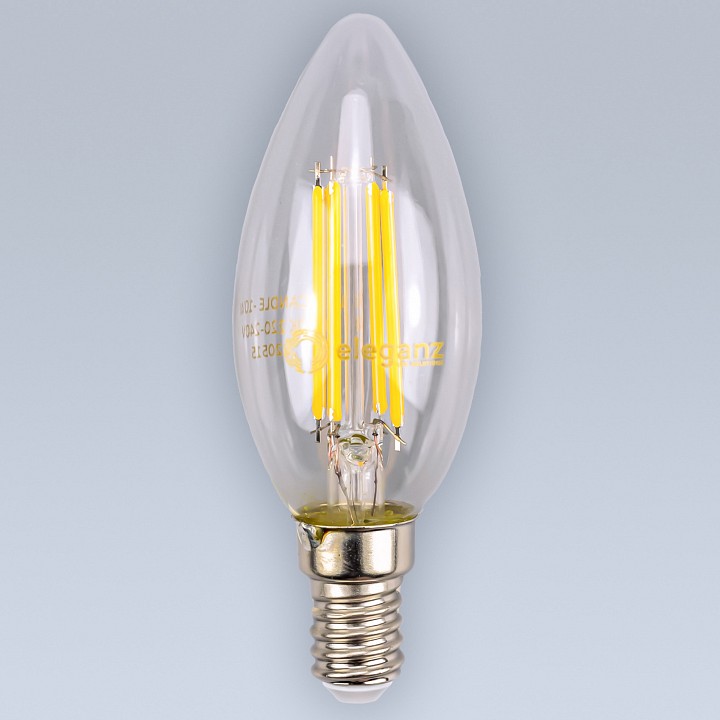 Лампа светодиодная eleganz  e14 10вт 4500k 14001