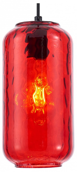 Подвесной светильник escada rise 10177/1s black/red