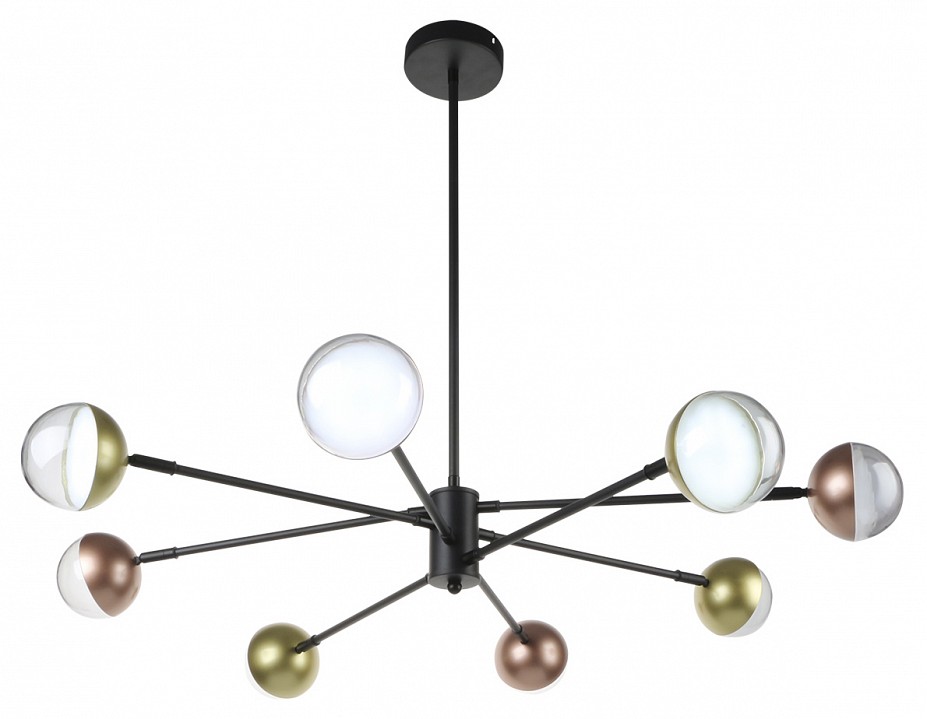 Люстра на штанге escada diverse 10271/8led gold/copper