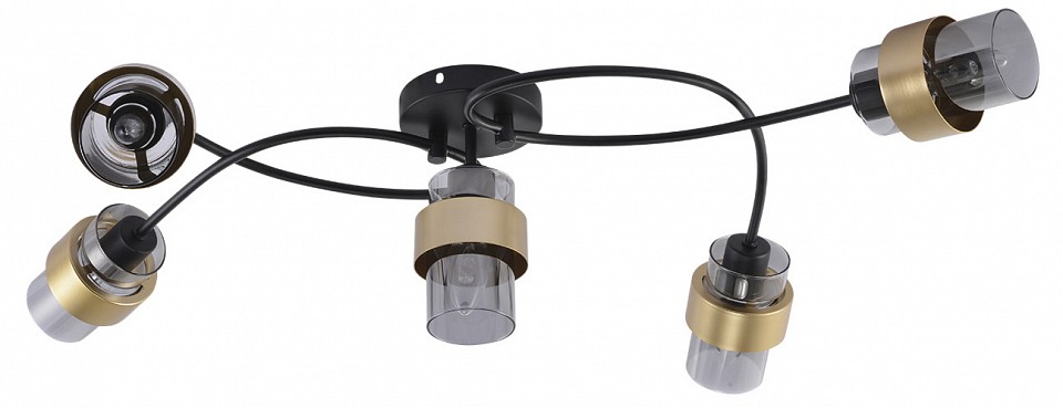 Потолочная люстра escada 1139 1139/5p black/gold