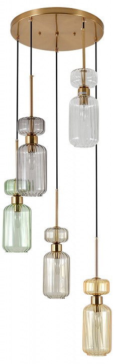 Подвесной светильник escada gloss 1141/5s cl/bg/gn/sm/am