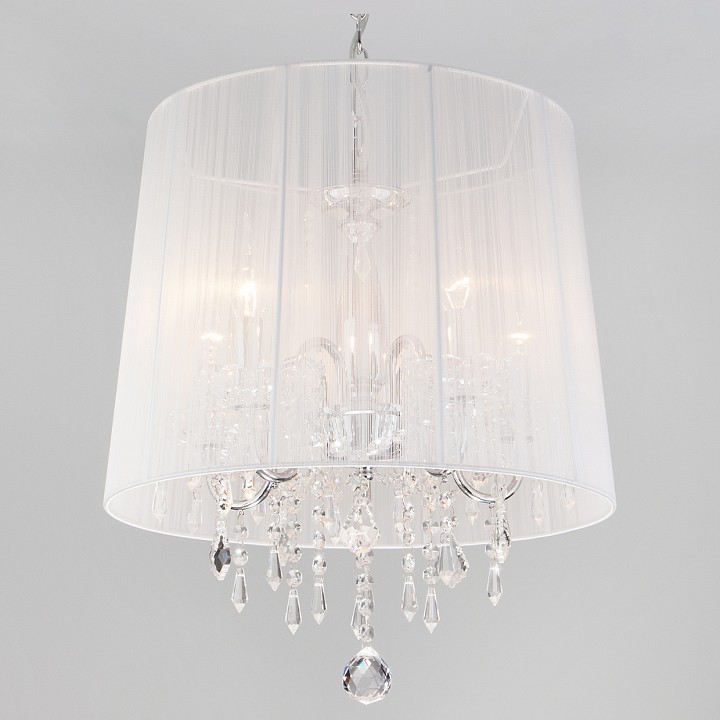 Подвесной светильник eurosvet allata 2045/5 хром/белый