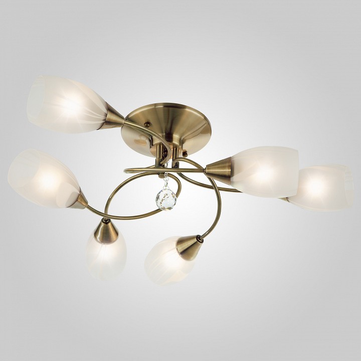 Потолочная люстра eurosvet virginia 2275/6 бронза античная