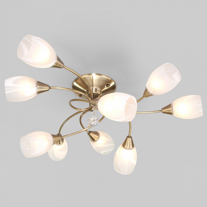 Потолочная люстра eurosvet virginia 2275/9 античная бронза