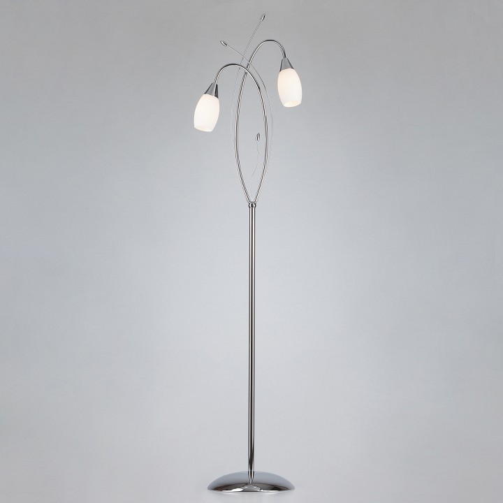 Торшер eurosvet ginevra 22080/2f хром