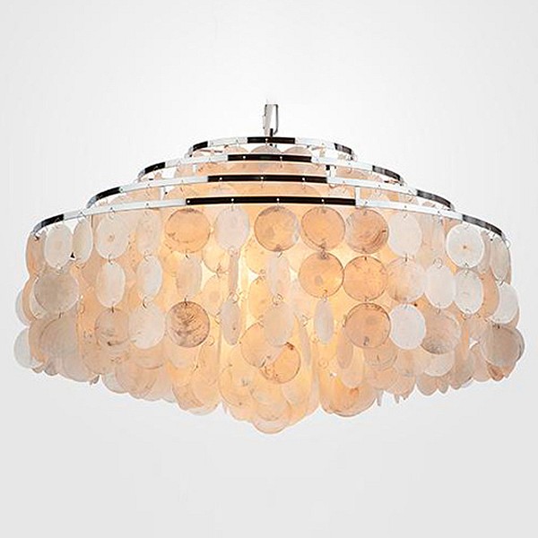 Подвесная люстра eurosvet sandra 3535/6 хром/перламутр