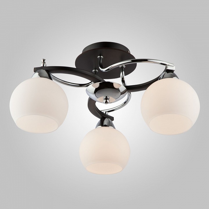 Потолочная люстра eurosvet larion 9654/3 хром/венге