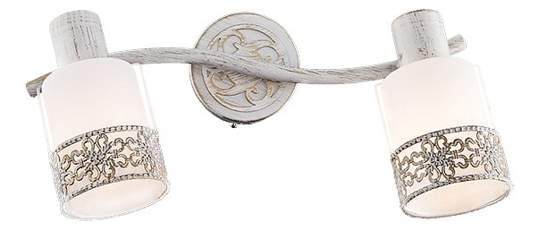 Спот eurosvet silvia 20025/2 белый с золотом