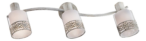 Спот eurosvet silvia 20025/3 белый с золотом