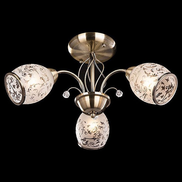 Люстра на штанге eurosvet gabriella 30026/3 античная бронза