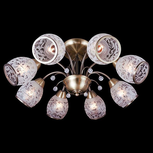 Люстра на штанге eurosvet gabriella 30026/8 античная бронза