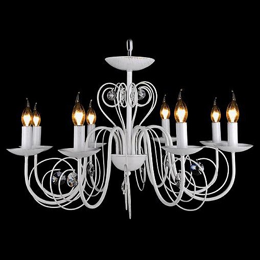 Подвесная люстра eurosvet tomas 60018/8 белый с золотом