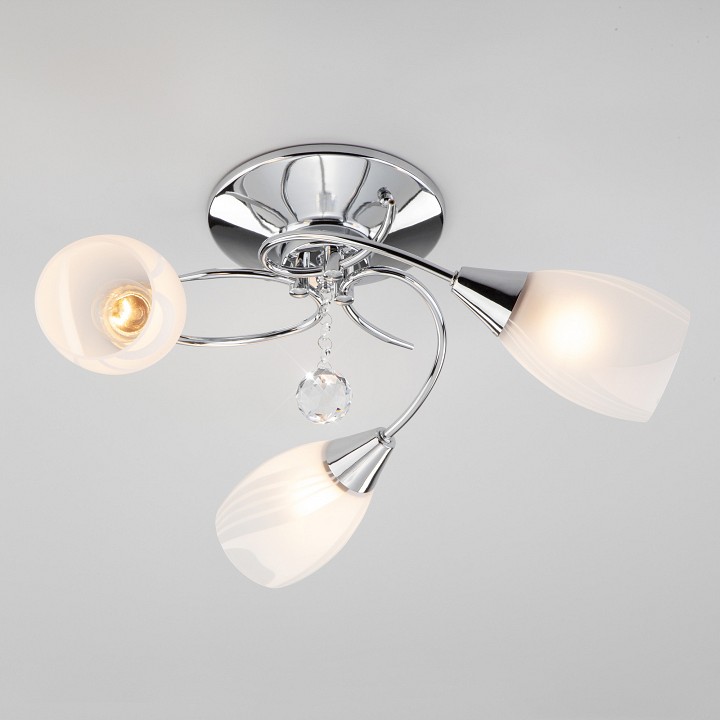 Потолочная люстра eurosvet virginia 30100/3 хром