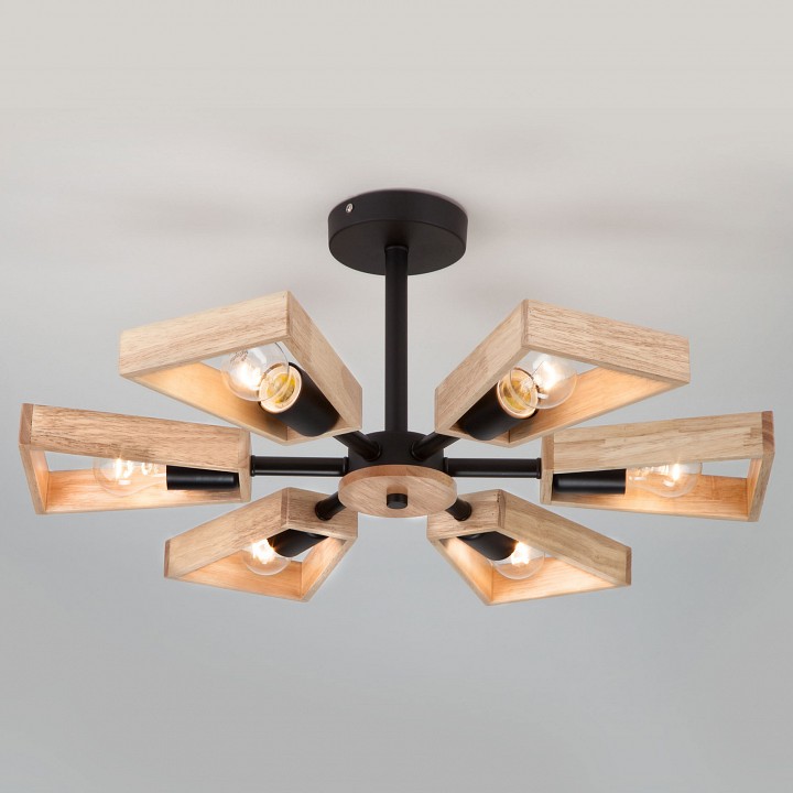 Потолочная люстра eurosvet klark 70056/6 черный