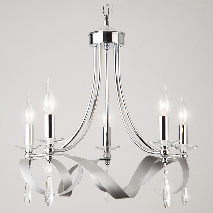 Подвесная люстра eurosvet adelia 60064/5 хром