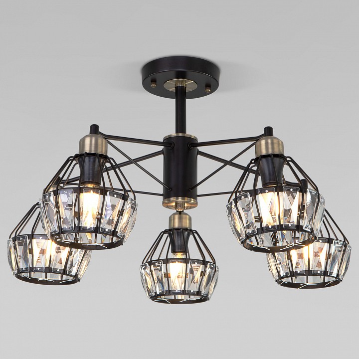 Люстра на штанге eurosvet lord 70075/5 черный