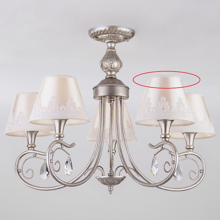 Люстра на штанге eurosvet incanto 60069/5 серебро