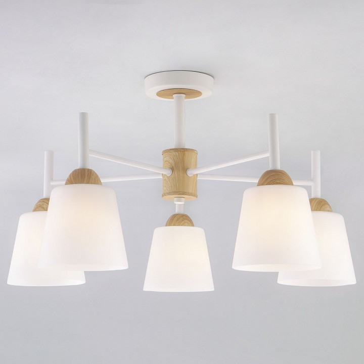 Люстра на штанге eurosvet fresco 70085/5 белый