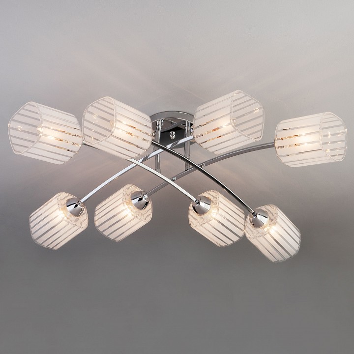 Люстра на штанге eurosvet ruby 30125/8 хром