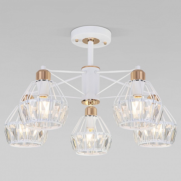 Люстра на штанге eurosvet lord 70075/5 белый